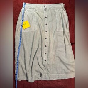 Universal Thread Light Gray Button-Front Maxi Skirt